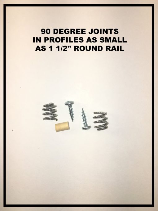 90 Degree Joints, 1.5" Round Rail Spring Bolt™ Kit #05
